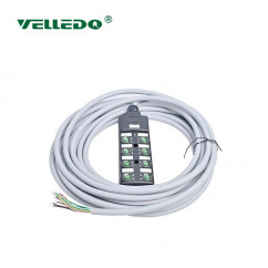 Распределительная коробка VELLEDQ M12-A3-8K5N-3.0PVC/GY