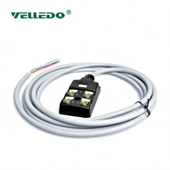 Распределительная коробка VELLEDQ M8-A3-4K3P-3.0PUR/GY